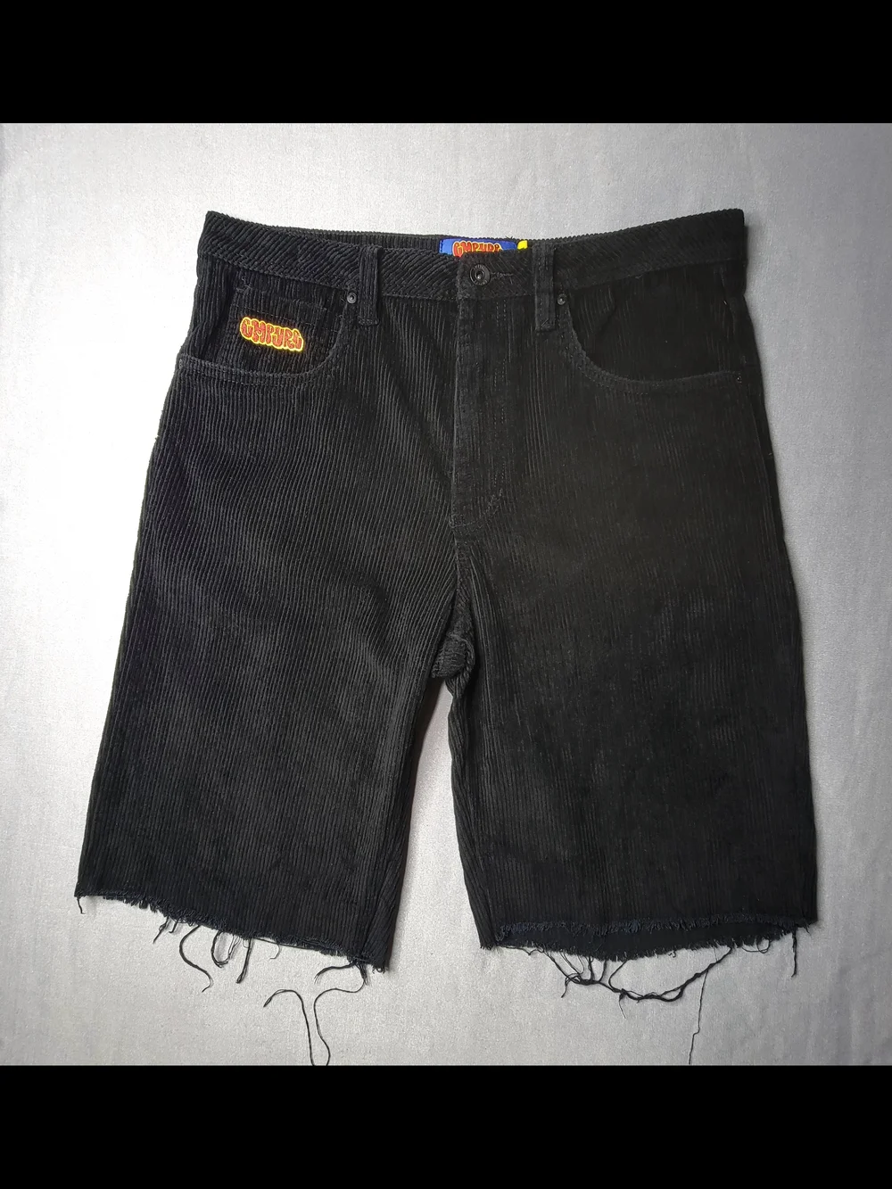 EMPYRE mens Black Corduroy Shorts Waist Tag Size 32